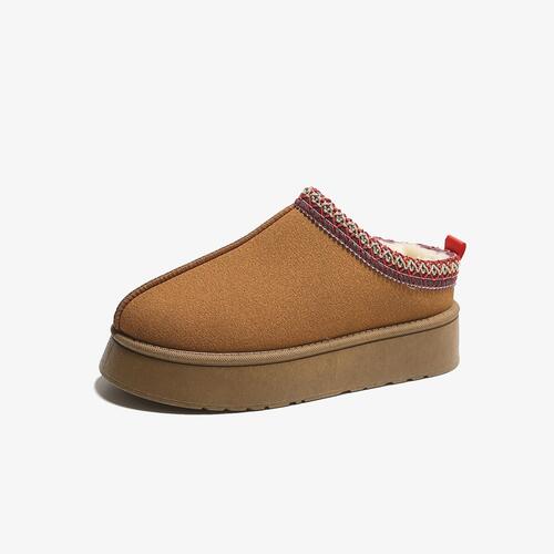 Faux Fur Center-Seam Slippers - Body By J'ne