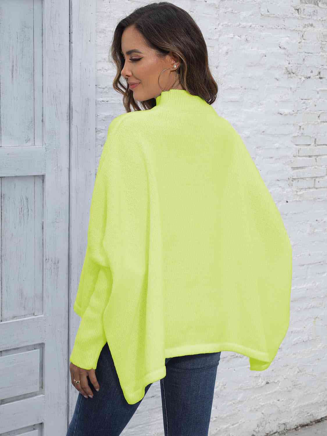 Loose Hem Plain Sweater - Body By J'ne