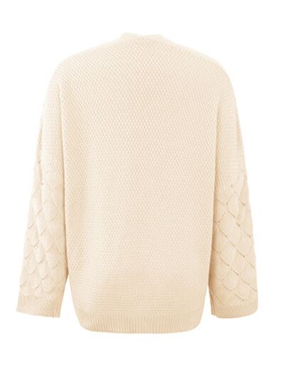 Openwork Dropped Shoulder Cardigan - Body By J'ne