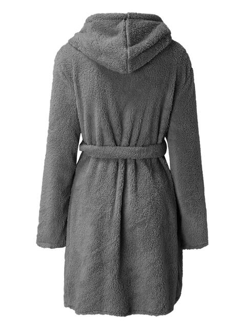 Tie Waist Hooded Robe - Body By J'ne