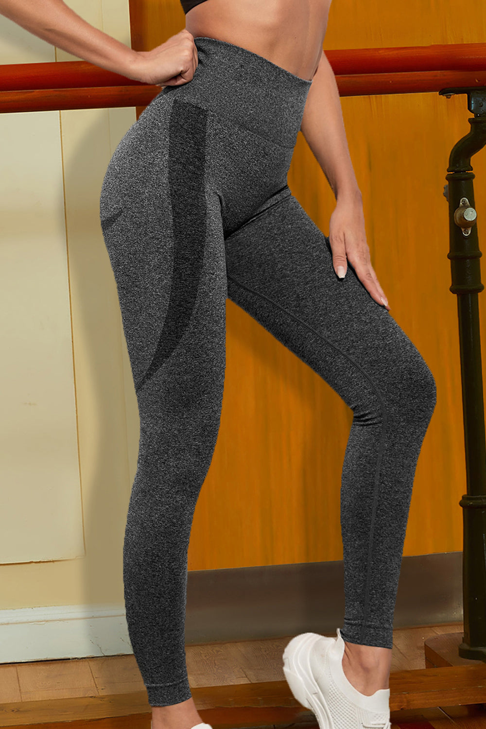 Wide Waistband Sports Leggings - Body By J'ne