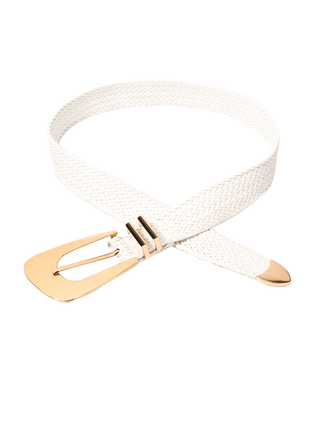Irregular Buckle Braid Belt - Body By J'ne