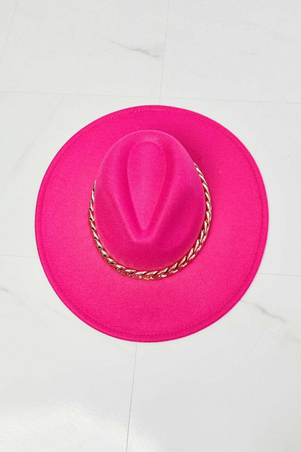Keep Your Promise Fedora Hat in Pink - Body By J'ne