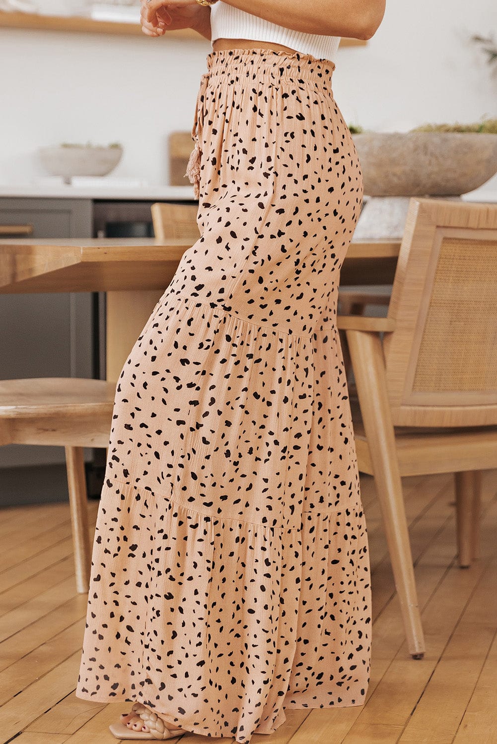 Printed Wide Tiered Pants - Body By J'ne