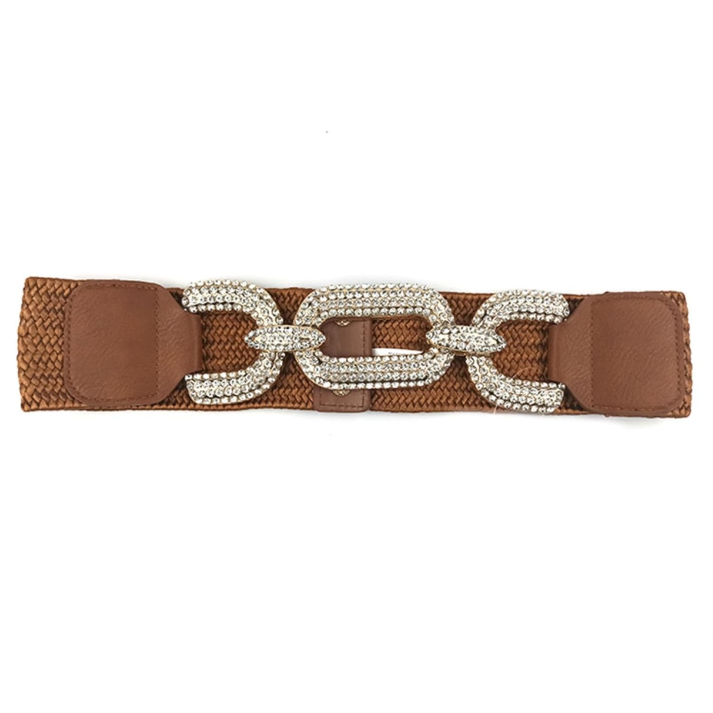 Rhinestone Buckle Elastic Belt - Body By J'ne
