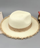 Raw Hem Raffia Hat - Body By J'ne