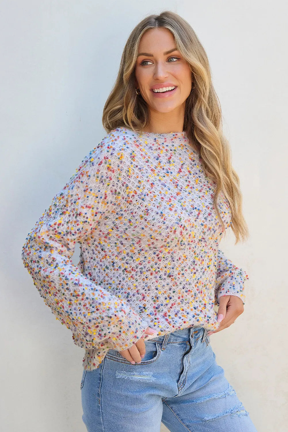 Round Neck Long Sleeve Sweater