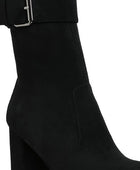 Wanderer Flared Block Heel Mid-Calf Boots