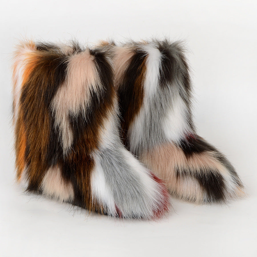 Warm and Furry Faux Snow Boots - Body By J'ne