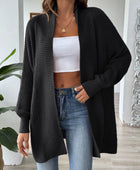 Open Front Long Sleeve Cardigan