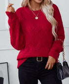 Round Neck Long Sleeve Sweater