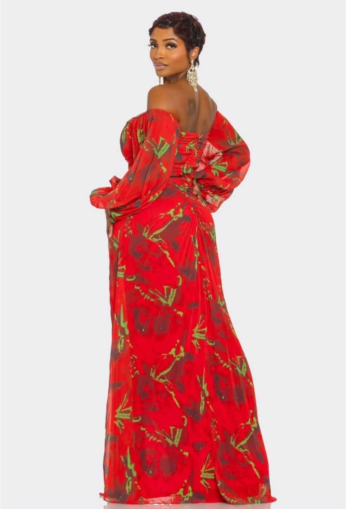 Champagne and Roses Maxi Dress - Body By J'ne