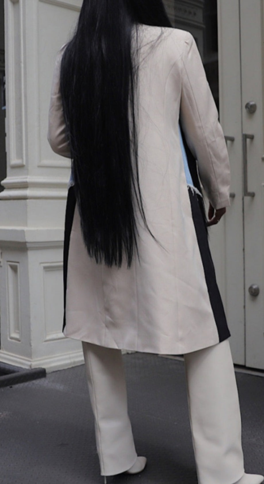 Colorblock Ripped Cardigan Coat - Body By J'ne