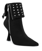 Piccini Stud Embellished Foldover Boots