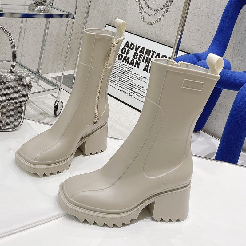 Mid-tube Rain Boots - Body By J'ne