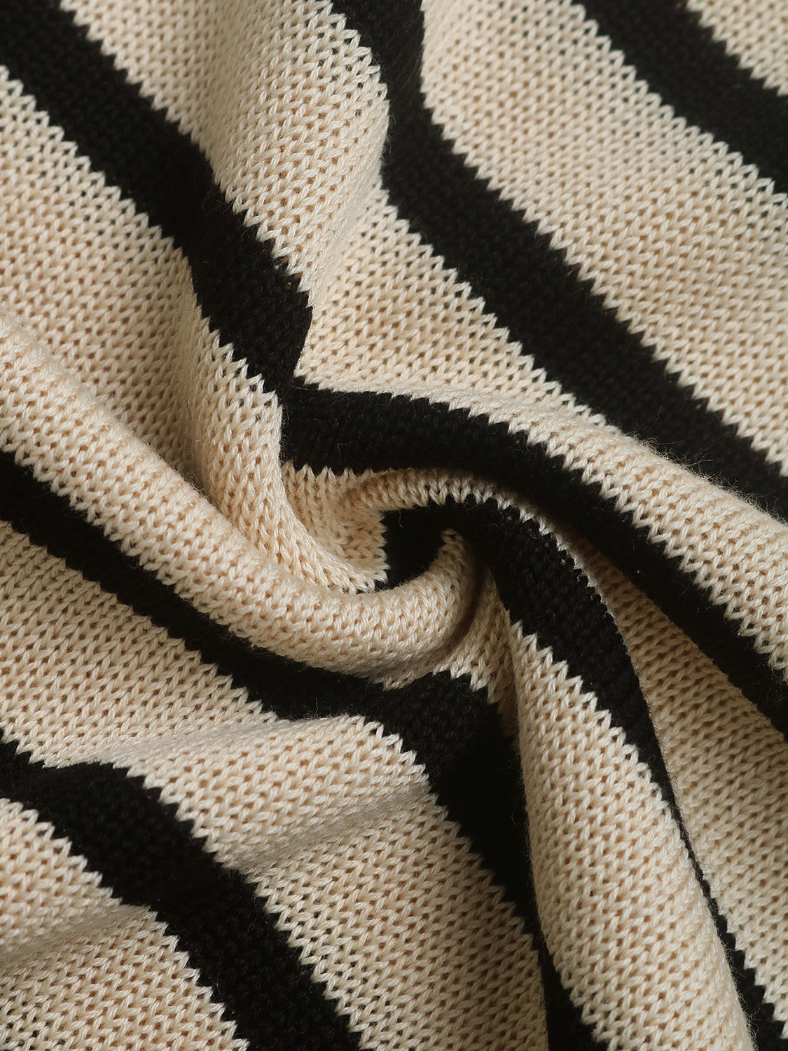 Perfee Striped Round Neck Long Sleeve Knit Top - Body By J'ne