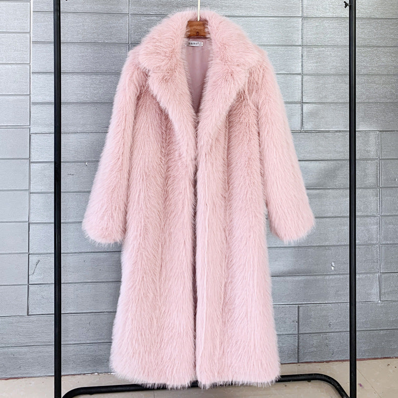 White Halo Faux Fur Coat