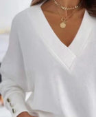 V-Neck Long Sleeve Sweatshirt