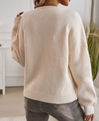 Devine Tied Round Neck Dropped Shoulder Cardigan