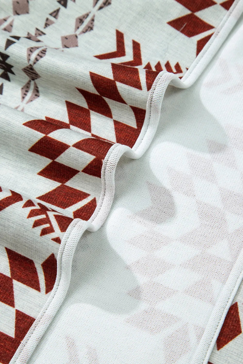 Geometric Open Front Long Sleeve Cover Up - Body By J'ne