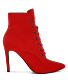 Agmati Lace Up Stiletto Boots