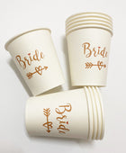 Vaso de papel desechable para fiesta de bodas