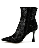 Samia Sequin Lace Boots