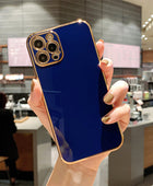 Luxury Solid Color Electroplating Mobile Phone Case All-inclusive Creativity - Body By J'ne