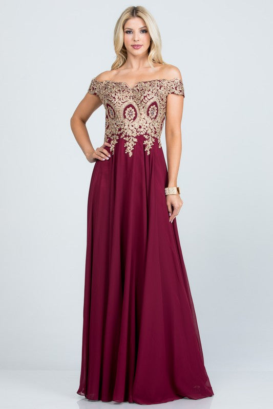 JASMEEN CHIFFON GOWN - Body By J'ne