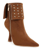 Piccini Stud Embellished Foldover Boots