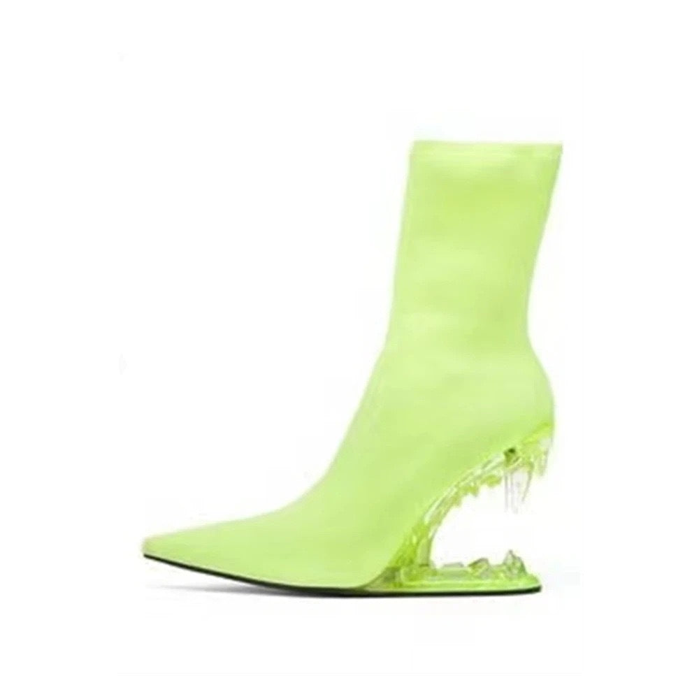 Fangtooth Knitted Elastic Bootie - Body By J'ne