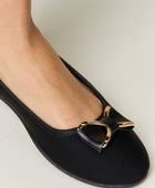 Metal Buckle Flat Loafers - Body By J'ne