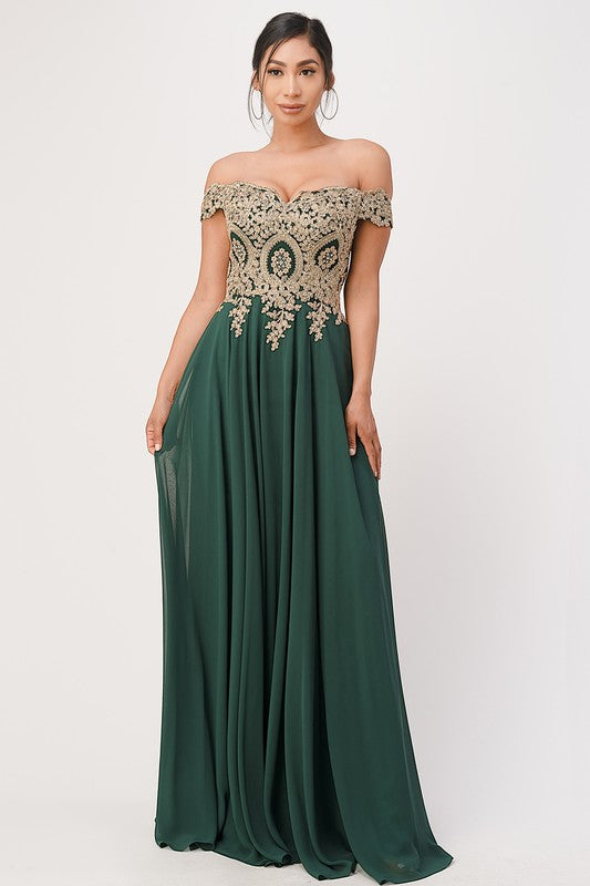 JASMEEN CHIFFON GOWN - Body By J'ne
