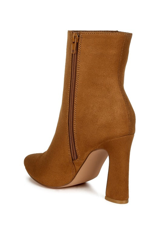 Clubdate Block Heeled Ankle Boots