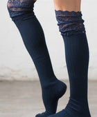 Lace Topped Over the Knee Socks