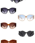 Geometric Round Cat Eye Fashion Sunglasses