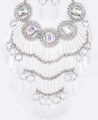 Crystal Statement Head Turner Necklace Set