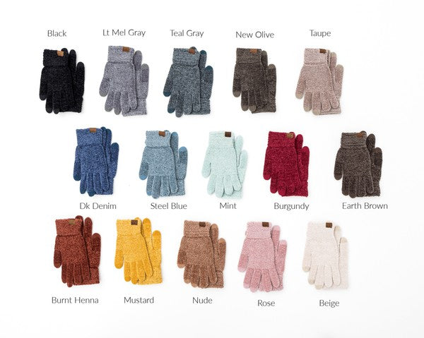 CC Chenille Touch Gloves - Body By J'ne