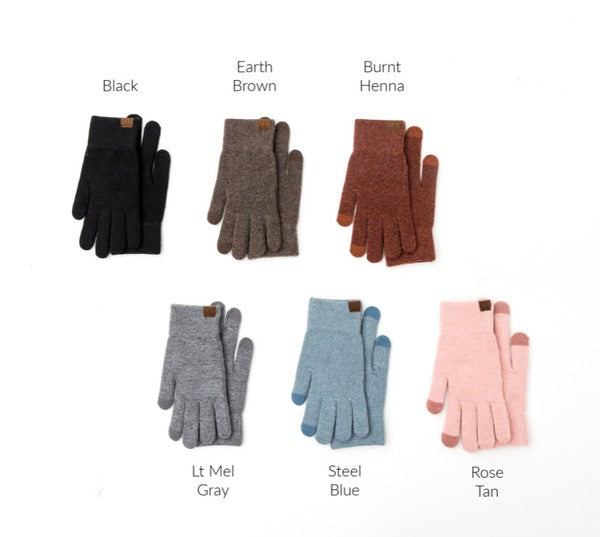 CC Cashmere Blend Touch Gloves - Body By J'ne