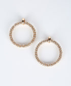 BOLD RHINESTONE HOOP EARRINGS