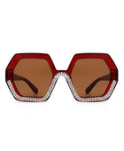 Oversize Rhinestone Fashion Sunglasses