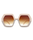 Oversize Rhinestone Fashion Sunglasses