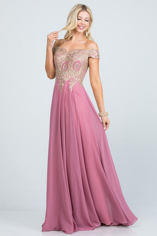 JASMEEN CHIFFON GOWN - Body By J'ne