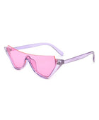 Retro Half Frame Fashion Cat Eye Sunglasses