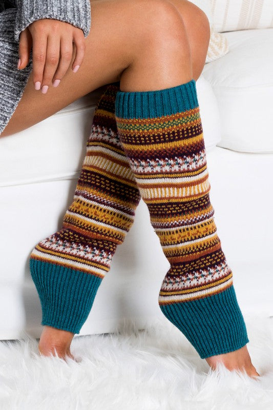 Short Fairisle Legwarmer - Body By J'ne