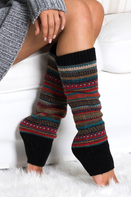 Short Fairisle Legwarmer - Body By J'ne