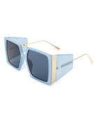 Square Oversize Flat Top Fashion Sunglasses