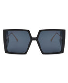 Square Oversize Flat Top Fashion Sunglasses