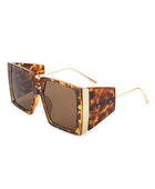 Square Oversize Flat Top Fashion Sunglasses