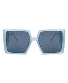 Square Oversize Flat Top Fashion Sunglasses